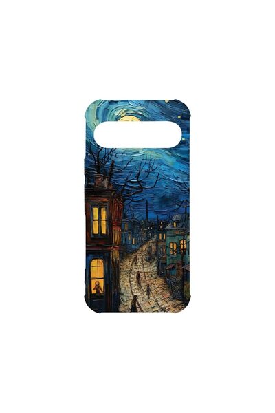 bestcase Husa Αντικραδασμική 1.5MM, Συμβατή με Google Pixel 9, Van Gogh City ...