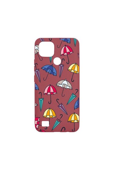 bestcase Θήκη σιλικόνης, Συμβατή με Realme C21, Ομπρέλα, ανθεκτική στη φθορά,...