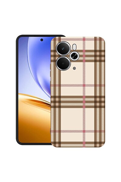 bestcase ¬Æ Husa pentru Realme 14T cu Design Plaid, TPU Mat Ultra Slim, 20520...