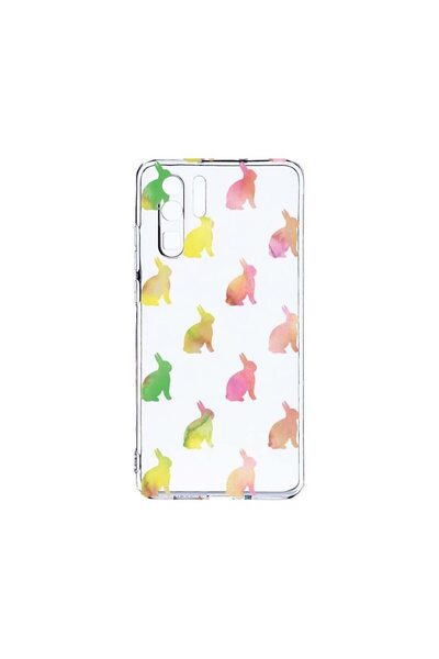 bestcase Διαφανής Θήκη Σιλικόνης 2MM, Συμβατή με Huawei P30 Pro, Cool Rabbits...