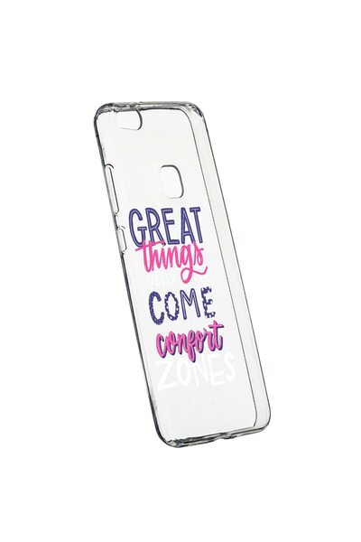 bestcase Husa de protectie cu mesaj Great Things, pentru Huawei P10 Lite, rez...