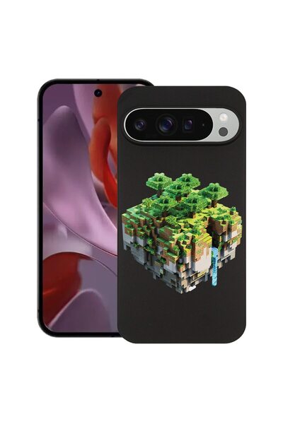 bestcase Θήκη για Google Pixel 10 Pro XL με σχέδιο Minecraft, TPU Ματ Εξαιρετ...