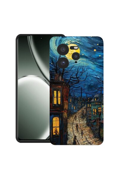 bestcase ¬Æ Case for Realme GT 7 Pro with Van Gogh City Life Design, TPU Matt...