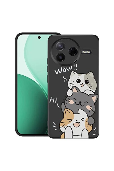 bestcase ¬Æ Husa TPU Ultra Slim Compatibil cu Poco F7 Pro, cu Design Cat Wow,...