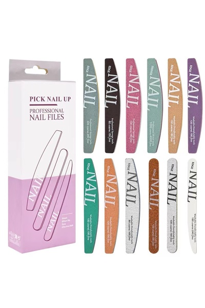 Choice 12 Pcs 12Pcs Professional Nail Files Set Multi Grit Sanding Nails Mani...
