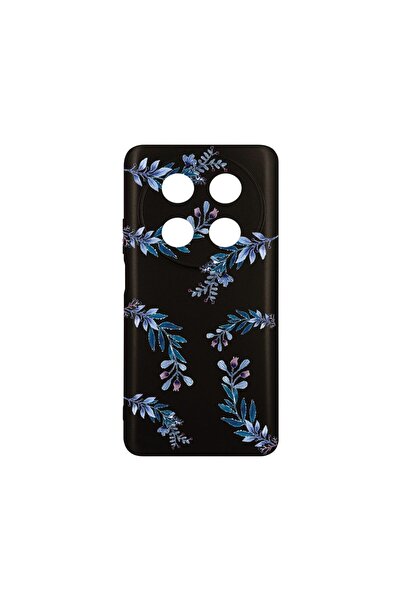 bestcase Λεπτή Θήκη Σιλικόνης 0.8MM, Συμβατή με Huawei Nova 12i, Μπλε Λουλούδ...