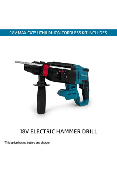 Choice No Battery Makita 26MM Cordless Hammer Brushless Electric Hammer 18V L...