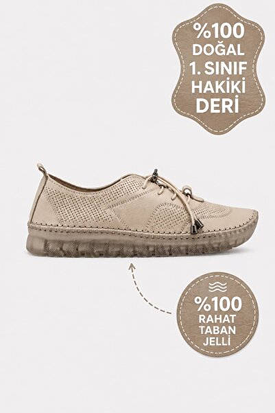 DeriWorld Genuine Leather Women's Shoes Comfortable Breathable Gel Sole Daily...