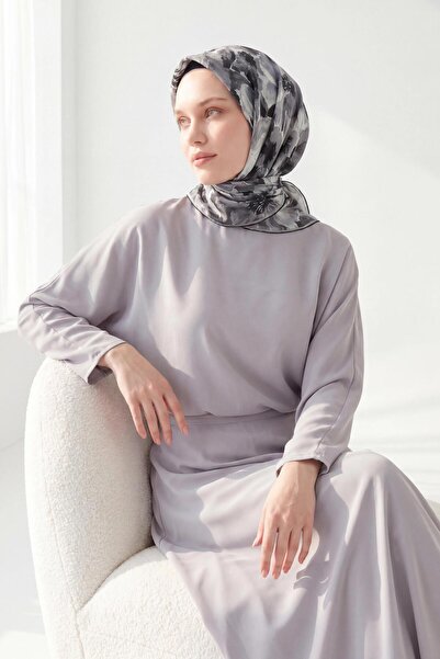 Silk Home Soft Scarf Watercolor Gray 90X90
