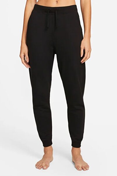 Nike Pantaloni de trening Yoga Luxe 7/8 din fleece, moi, mov, elastici, pentr...