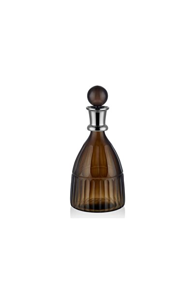 LAMEDORE Dekoratif Şişe Kapaklı Kahve 12,5X23 CM 1PRO-15244KH