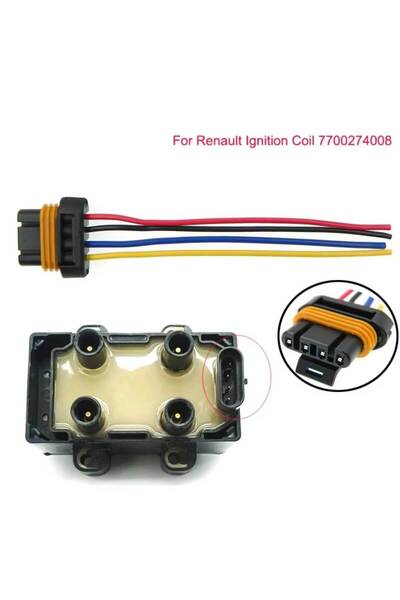Renault Ignition coil connector wiring repair Dacia Logan