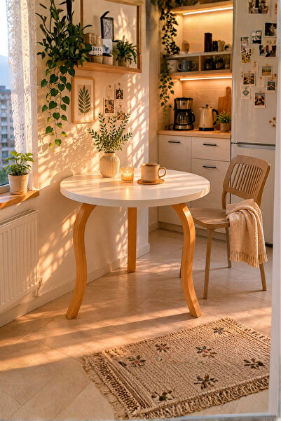 weltwood 3 Kişilik Butterfly Masa | %100 MDF | %100 Kayın Ağacından Lamine Ay...