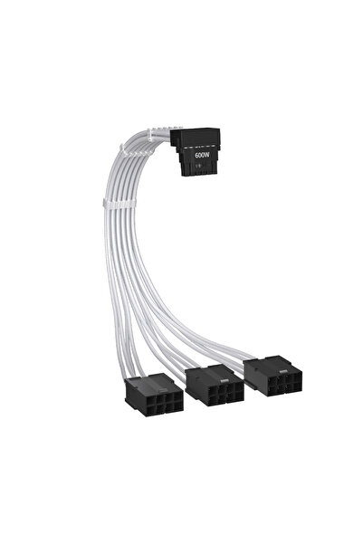 1stPlayer Cablu 1stPlayer® Premium 12+4pin PCIe Gen 5 12VHPWR 600W la 3×8 pin...