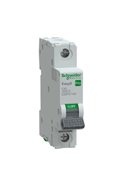 SCHNEIDER فيوز أوتوماتيكي، Easy9 Pro، 6kA، C-Curve، 1-Pole، 40A.