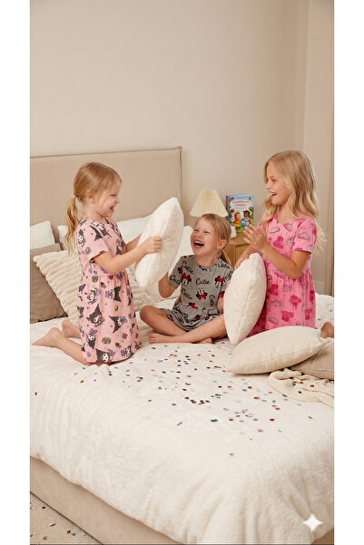 DFN Kids 3, 4, 5, 6, 7, 8-годишни момичета Лятна рокля 3-компонентен комплект