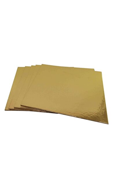 DALKIR GIDA Gold Mendil Kalın Pasta altlığı Kare 30x30 cm - 10 adet