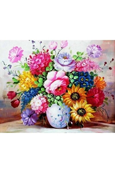 iğne izi Hi Stone 5D Diamond Bead Stone Embroidery Mosaic Tapestry Kit 30X40C...