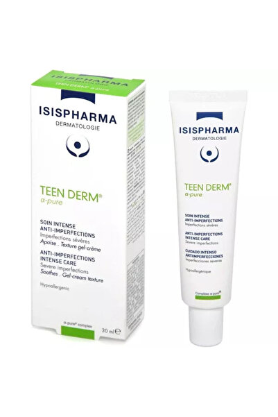 ISISPHARMA Cremă gel pentru acnee severă Teen Derm Alpha Pure, 30 ml