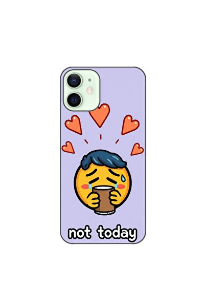 OEM Husa compatibila cu Apple iPhone 12 Mini Silicon Gel Tpu Model Not Today