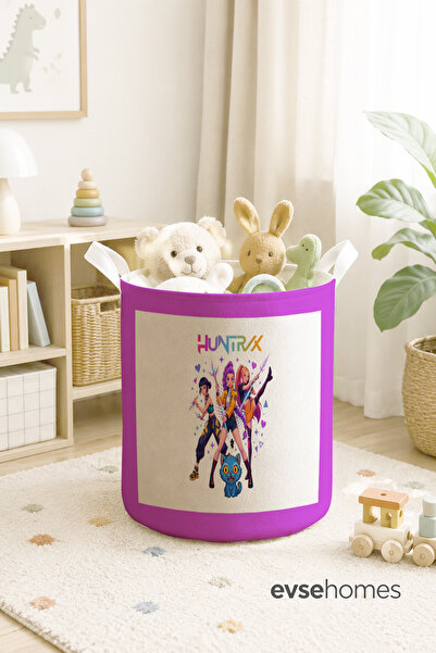 EVSEHOMES Huntrx Patterned Kids and Baby Room Organizer Toy or Dirty Laundry ...