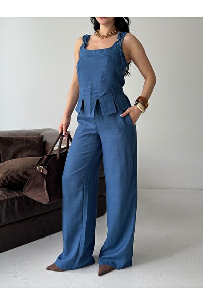 Thil Blouse Pants Linen Set