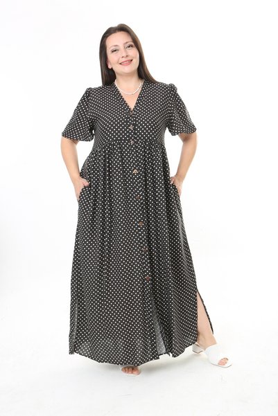 XL Modam Women's Polka Dot Plus Size Dress