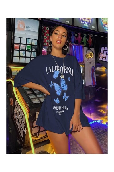 bellanova Unisex Oversize T-shirt με στάμπα Streetwear Άνετη εφαρμογή Daily P...