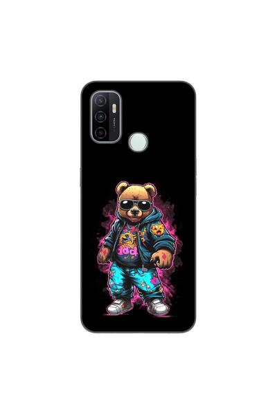 OEM Husa compatibila cu Oppo A53 Silicon Gel Tpu Model Bear Cool Black