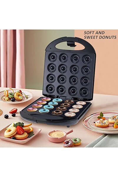 SOKANY 16-Hole Mini Donut Maker 1400W Electric Doughnut Machine Non-Stick