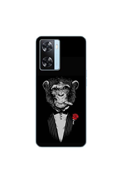 OEM Husa compatibila cu Oppo A57s Silicon Gel Tpu Model Cigar Monkey