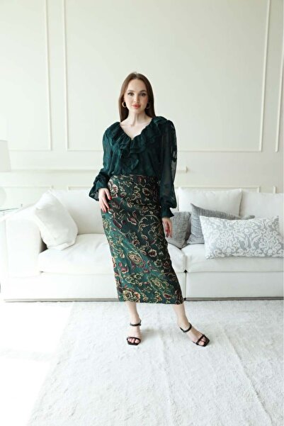 it's Mine Chiffon Blouse with Floral Pattern -