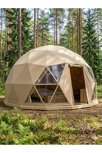 ULU KUBBE 2V Kubbe, Lüks Çadır, Glamping Dome Kurma Kiti Hazır Yapılara Serve...