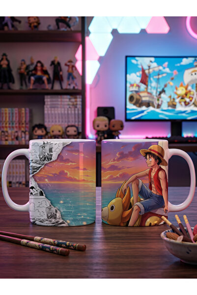 Vulpes One Piece Luffy Tasarımlı Anime Kupa Bardak