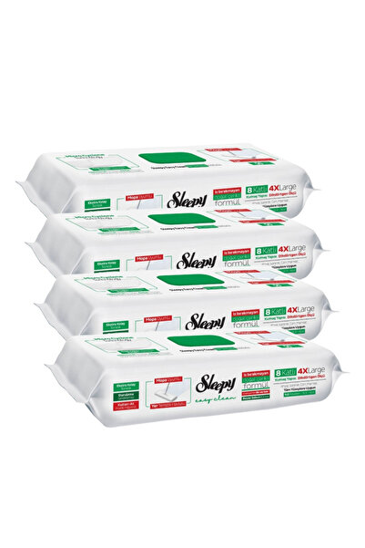 Sleepy 4x EASY CLEAN Wet cloths for floor cleaning White Soap 50 pcs