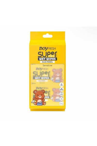 DOYFRESh Șervețele umede de buzunar MINI YELLOW 8x8 bucăți