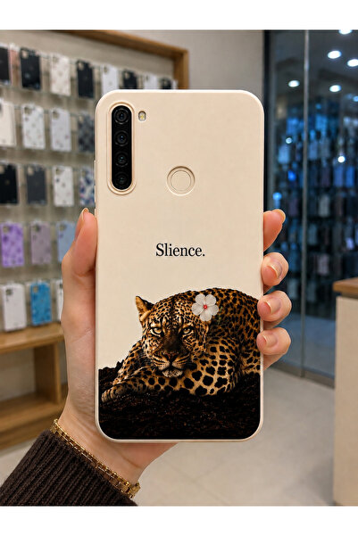 OVADA Xiaomi Redmi Note 8 Uyumlu Leopar Desenli Silikon Telefon Kılıfı
