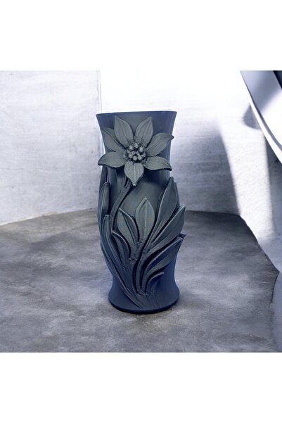 3D Çiçek desenli modern zarif vazo