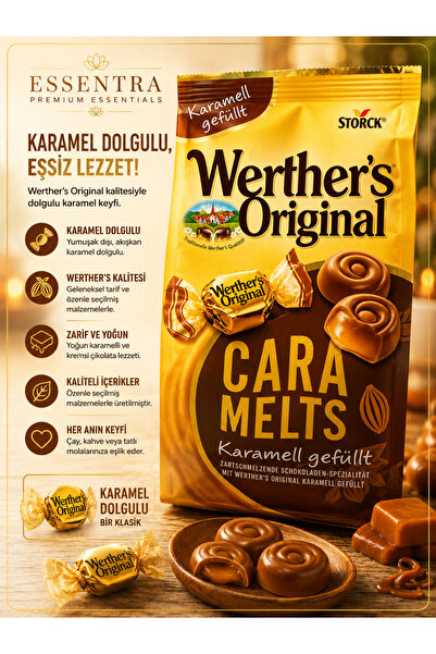 Essentra Home Werther’s Original Caramelts Karamell Gefüllt Karamel Dolgulu Ş...