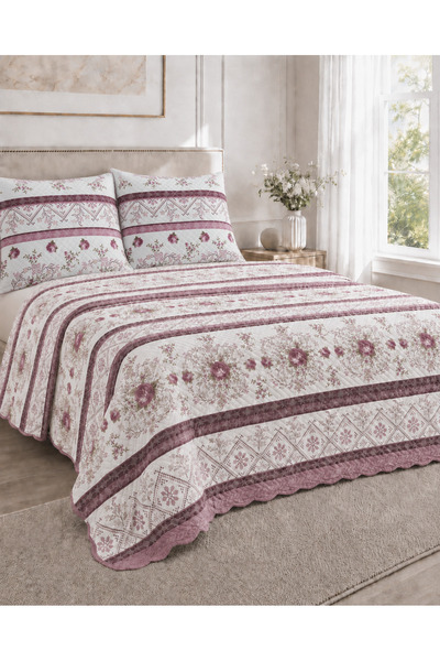 Bella Home Çift Kişilik Çok Amaçlı Pike Takımı | 200x220 cm | Hafif ve Şık Ta...