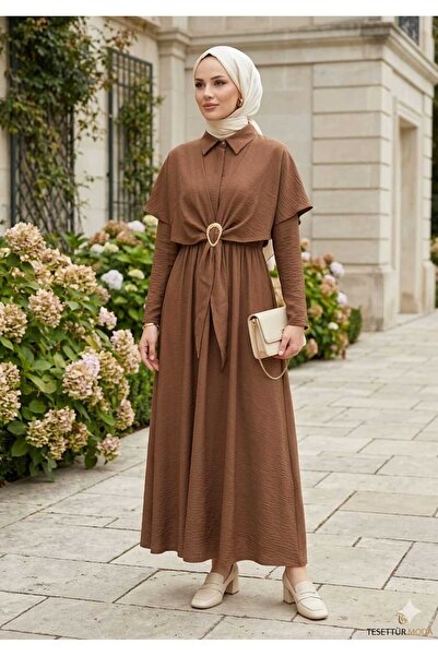Moda Liva Butik Bolerolu tokalı tesettür takım