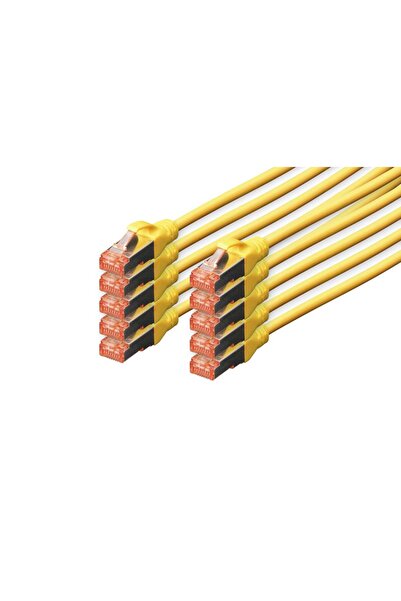 Digitus Cablu patch CAT 6 S/FTP, 10 bucăți, 2m, galben