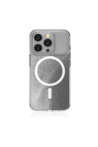 STM Relax Sand MagSafe - Husă iPhone 15 Pro (Transparent / Alb)