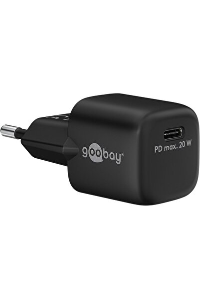 goobay Szybka ≈Încărcător USB-C‚Ñ¢ PD Nano (20 W) negru, 65403