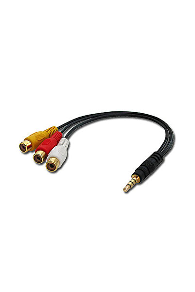LİNDY Adaptor Video Audi 3.5-3xRCA Video+Audio-Stereo 4Segme