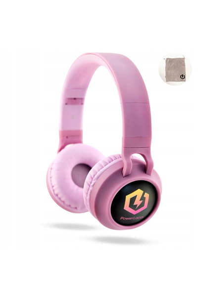 PowerLocus Căști Bluetooth Buddy Kids Roz