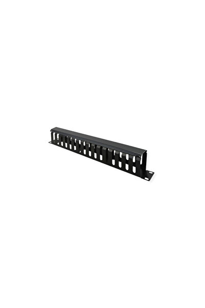 VALUE 19 P≈Çyta frontală 1 HE cu canal lateral 40 x 80 mm, neagră