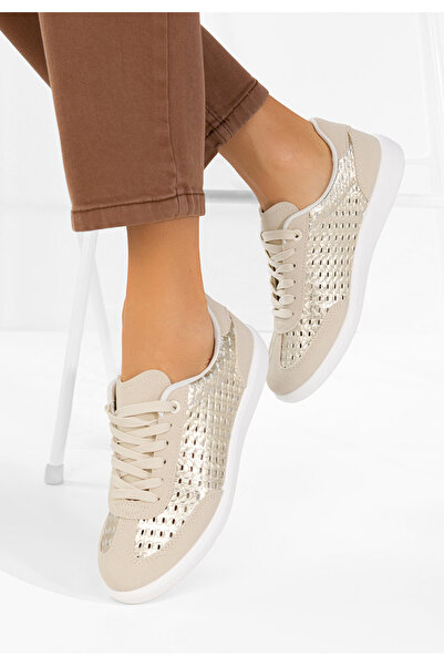 B T Shoes Women's Heliana gold sneakers