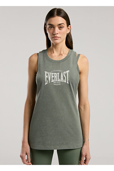 EVERLAST Αυθεντικό Γυναικείο Αθλητικό Σορτς Μπόξινγκ Wmn Χακί Oversize
