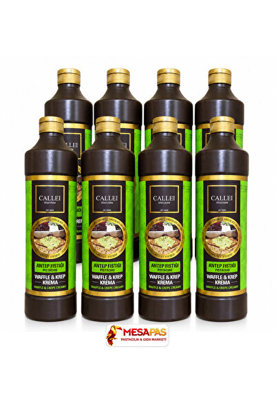 Callei Chocolate 8 Adet Antep Fıstıklı Waffle & Pankek & Krep Sosu (1 Koli)